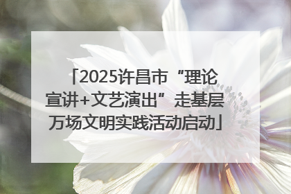2025许昌市“理论宣讲+文艺演出”走基层万场文明实践活动启动