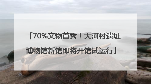 70%文物首秀！大河村遗址博物馆新馆即将开馆试运行