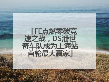 FE点燃零碳竞速之战，DS潘世奇车队成为上海站首轮最大赢家