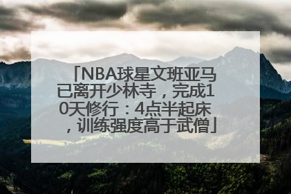 NBA球星文班亚马已离开少林寺，完成10天修行：4点半起床，训练强度高于武僧